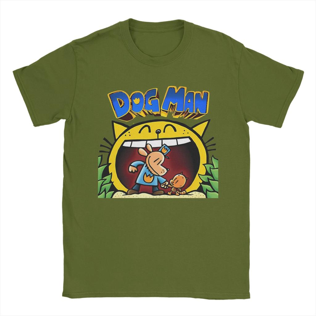 Dogman Cartoon Kids Dog Man TShirts Men Fashion 100 Cotton Tee Shirt Crewneck Short Sleeve T Shirt Summer Tops