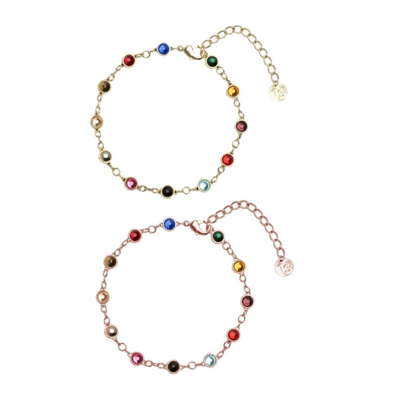 Versatile Wristband with Sparkling Stones Trendy Bangle Bracelet Accessory Charm