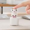 Finger Clicker Device 1/2Pcs Goat Keyboard Fidget Toy with Sound, Rechargeable Sheep Animal Push Button Toy, Decompression Keychain for Anxiety Relief