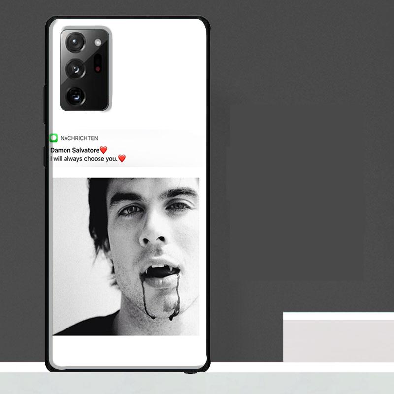 Damon Salvatore Vampire Diaries Case For Samsung Galaxy S25 Ultra S21 S22 S23 S24 Ultra S9 S10 S20 Plus S25 FE Phone Cover