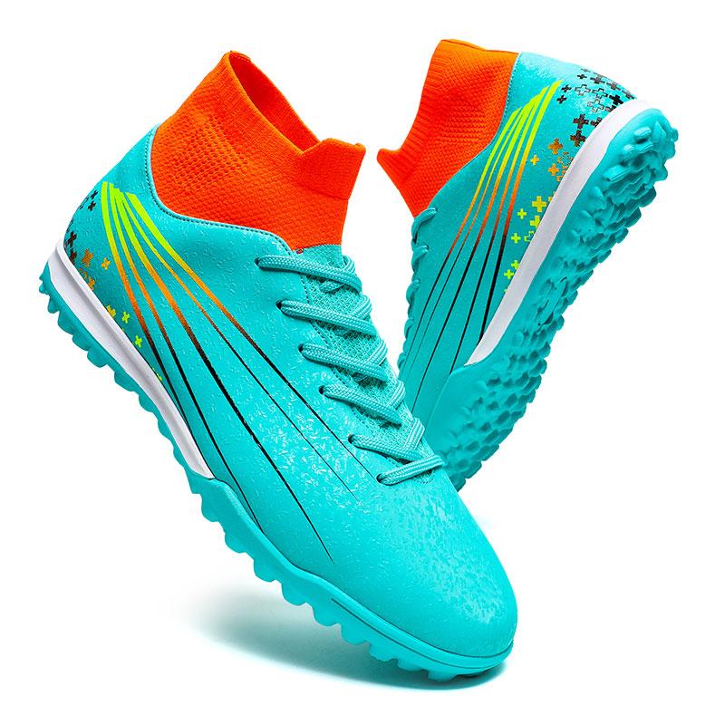 

Мужские/женские высокие носки 35–47, сапоги-порталы, резиновые мягкие мощные короткие повседневные детские футбольные кроссовки с индивидуальным чехлом 47 циан