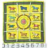 Auth HERMES Carre 90 Scarf Couvertures Et Tenues De Jour Silk He5517rr Used