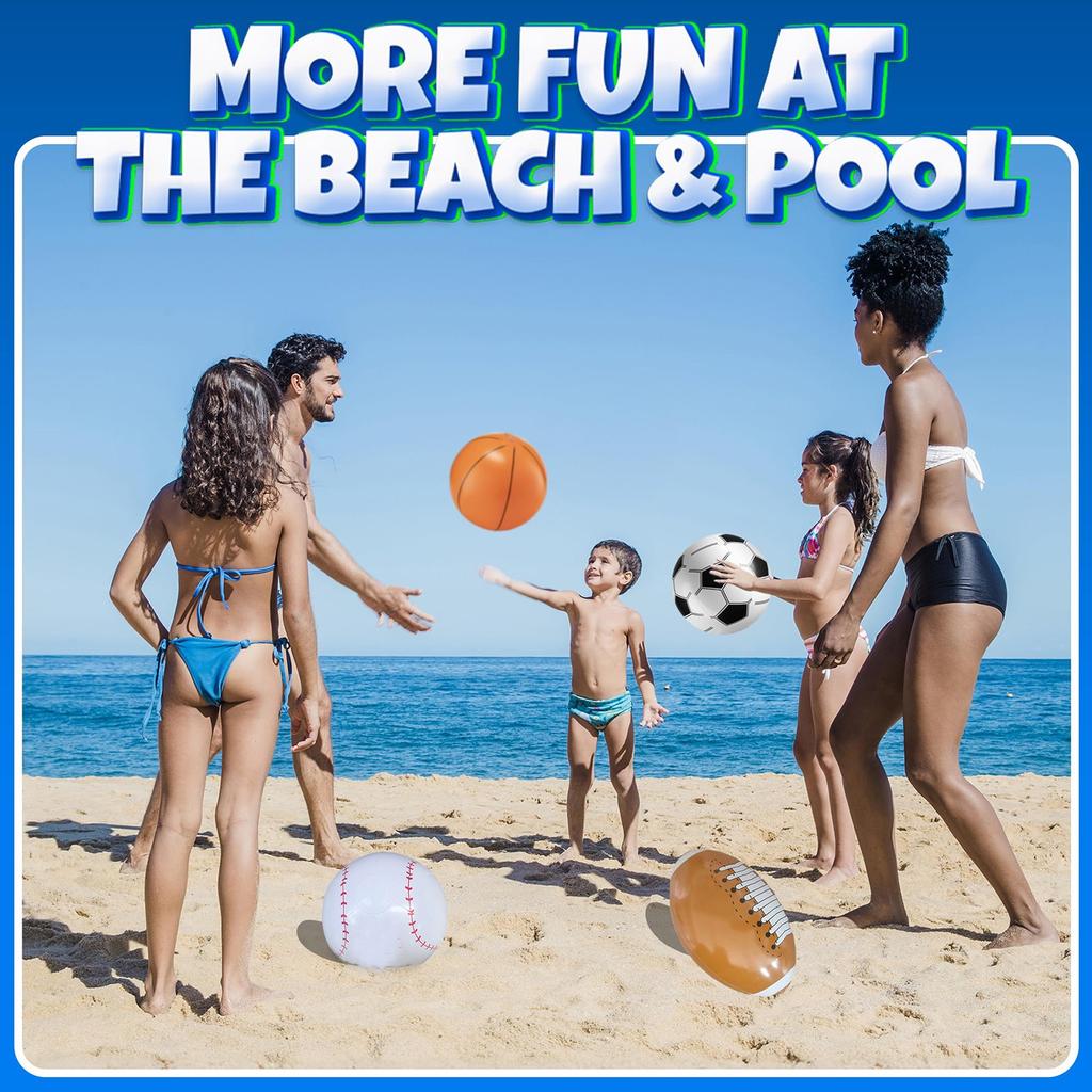 Summer Sports Themed Parties Decorate The Beach Pool With Beach Balls
