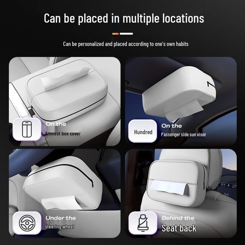 Tesla Model Y/3/S/X Car Seat Hanging Tissue Dispenser