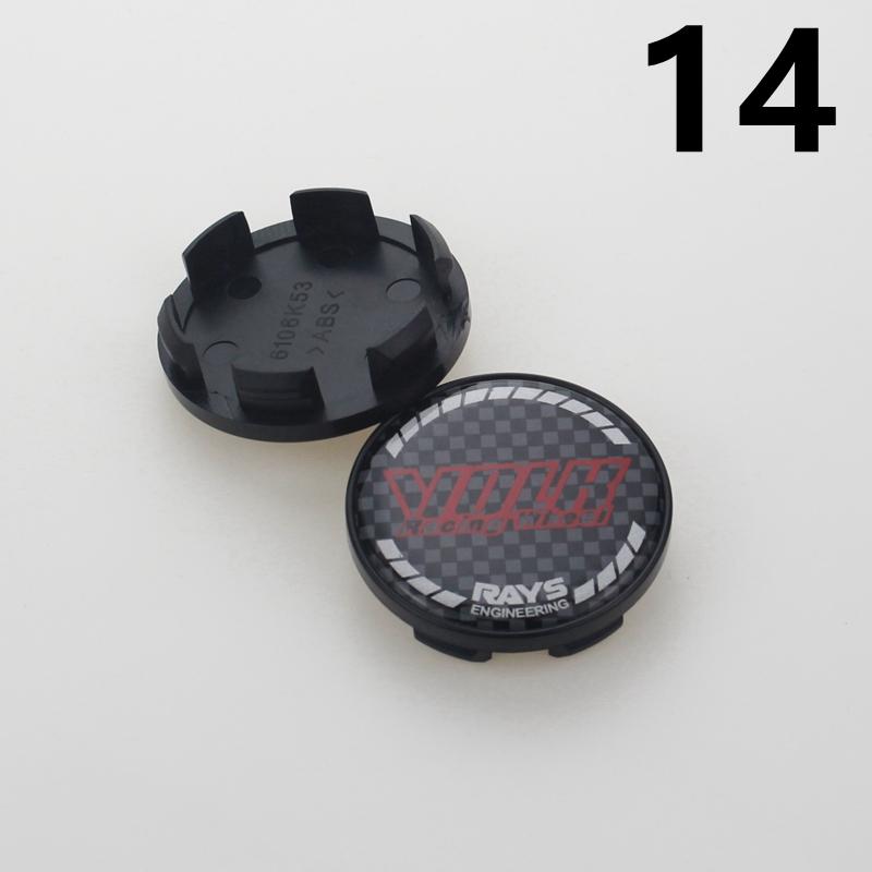 SET OF 4 RAYS VOLK Center Cap for Wheels 53mm OD & 48mm ID Dust Proof Hood Cover Plastic Base Wheel Hub Cap