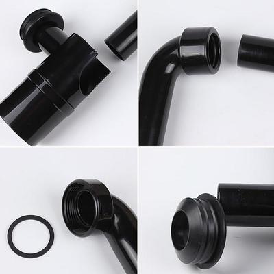 Adjustable Washbasin Siphon Bathroom Waste Trap Space-Saving Sink Trap
