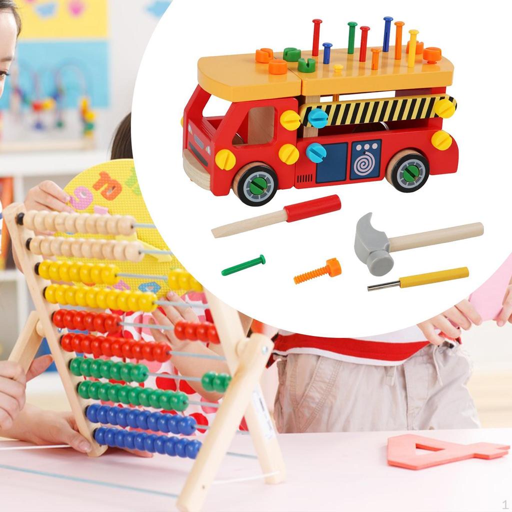 Unealtă Șurubelniță Panou Ocupat Mașină de Lemn Jucării Motricitate Fină Șurub Montessori pentru