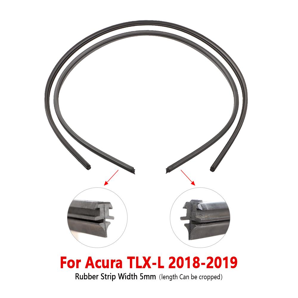 Wiper Rubber Strip for Acura TLX-L 2018 2019 Car Wiper Refill Accessories 1Pair
