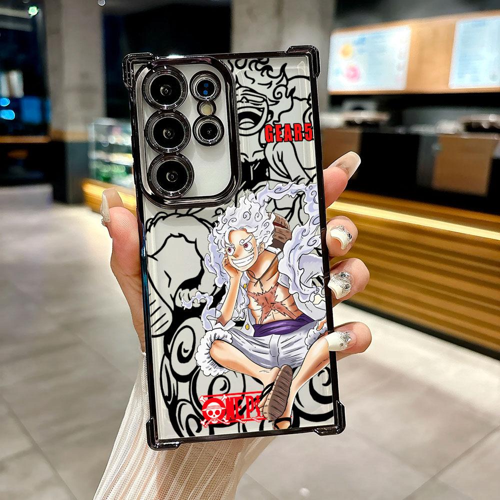 Sun God Nika GEAR 5 Luffy Cute Coque For Galaxy S26 Ultra Phone Case For Samsung S26 S25 S24 S23 S21 Ultra S20 FE S25 Plus Cover