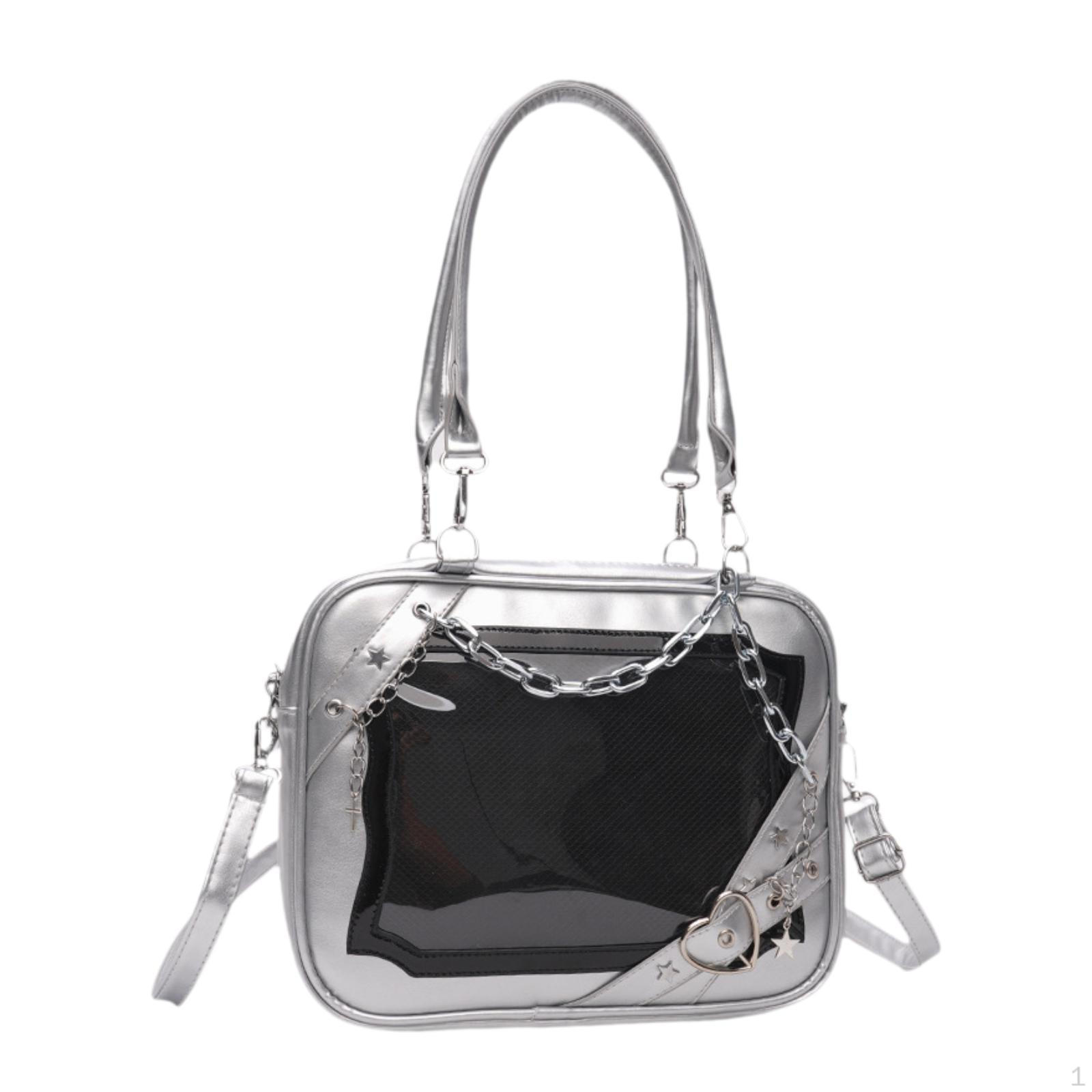 

Сумка через плечо, дорожная сумочка, портативный подарок, милый модный ПУ для свиданий Silver