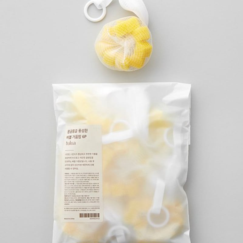 

[Тулуа] Набор из 6 пушистых сеточек для образования пены