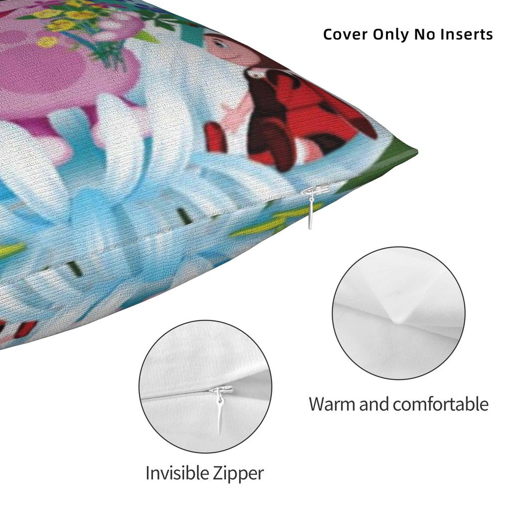 Luntik Cartoon Printed Pillowcase Cushion Cover Throw Pillow Cover Y2K Home Decorations Square Multi-Size