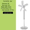 Quiet Mini Five-Blade Floor Fan for Home, Dorm, and Office
