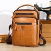 BULLCAPTAIN New Men's Shoulder Bag Multi Pocket Men's handabgs 100% Cowhide Quality designer luxury bag Messenger bag