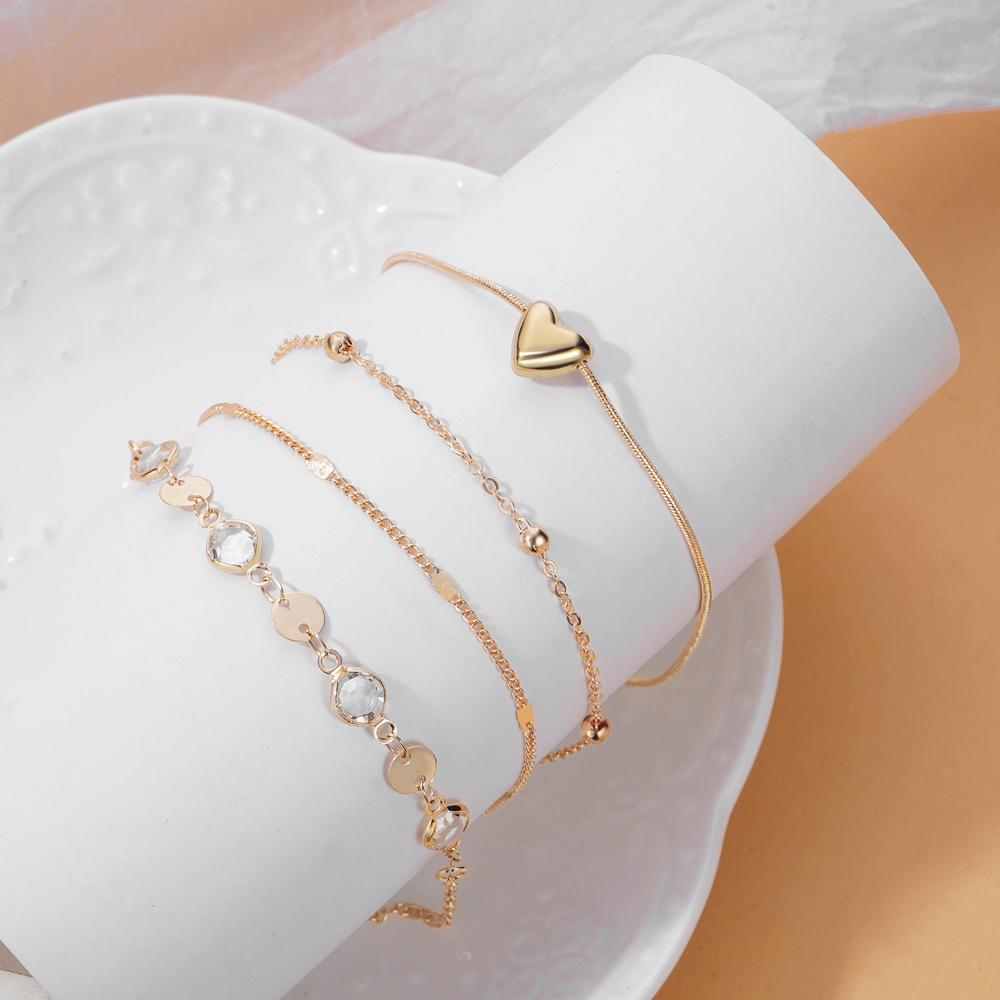 Women's Foot Temperament Summer Beach Barefoot Sandals Bracelets Ankles Women