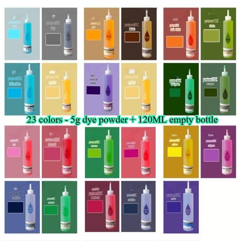 23 Colors 5g Dye Powder Handmade DIY Fabric Cold Dyeing Tie-dye Pigment Color Powder Auxiliary Raw Fabric Material Dye Powder Fabric dye powder