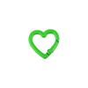 Heart-Shaped Colorful Spring Buckle Keychain DIY Jewelry Accessories