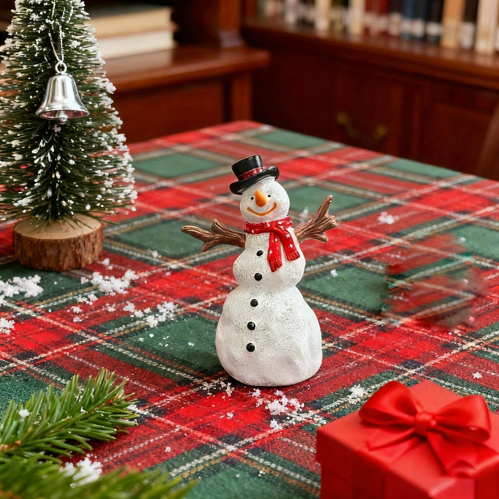 

Christmas Hat Snowman Sculpture Decorations Home Decor One Size