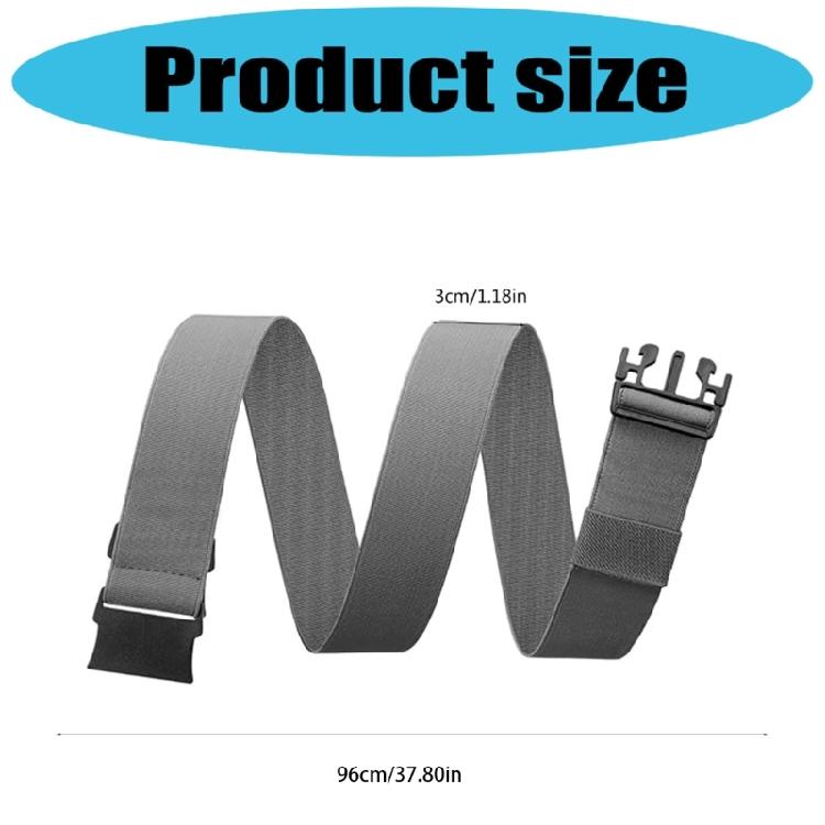Adjustable Buckles Braided Belt Unisex Jeans Waistband Stretch Woven Belt for Outdoor Sports