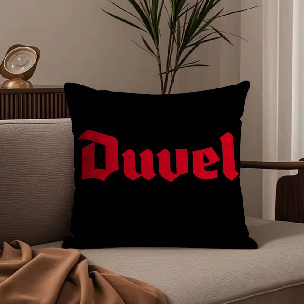 Cool Protective D-Duvel Beer Pillow Case Anti-dustmite Pillowcase Invisible zipper silky short plush Sofa cushion cover