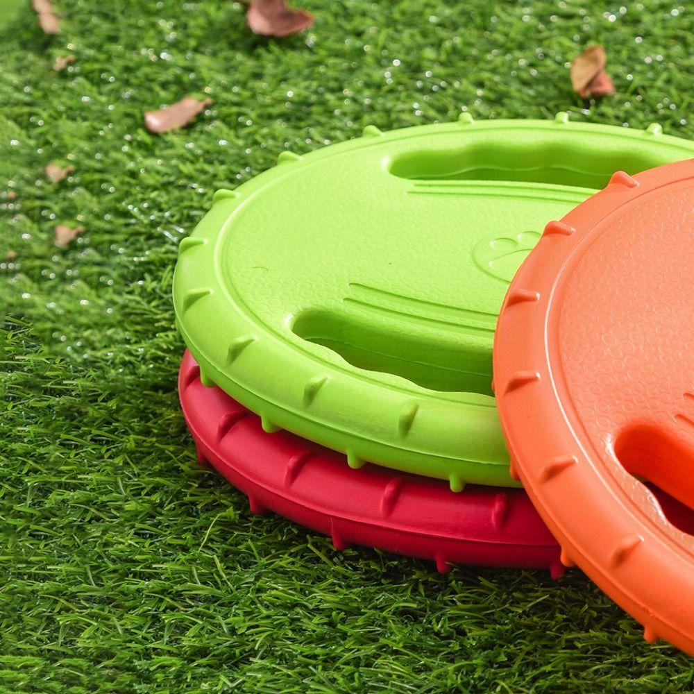 Létající disk pro domácí mazlíčky odolný proti kousnutí, volant ve tvaru volantu, EVA, výcvikový kroužek pro psy, 20 cm, interaktivní typ házení psů