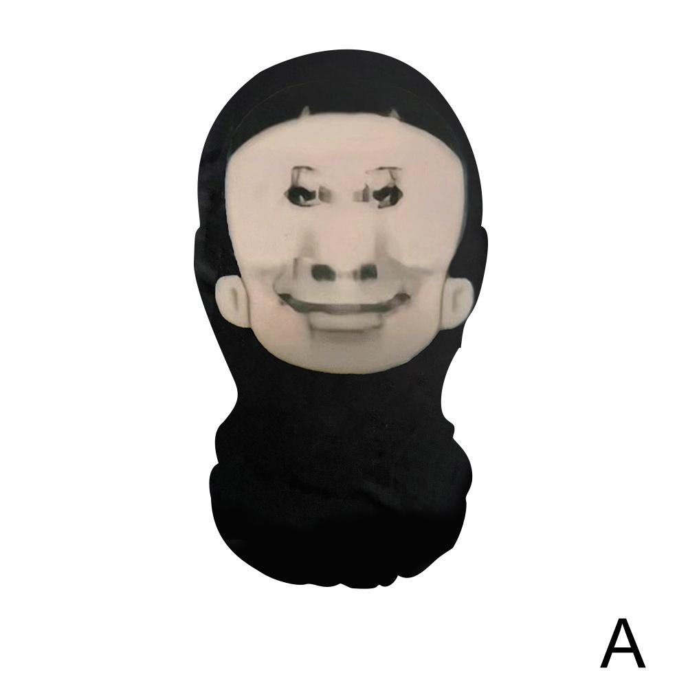 

3D смешная полнолицевая маска эластичная сетка новинка полнолицевая маска для мужчин женщин косплей головной убор имитация балаклавы головной убор