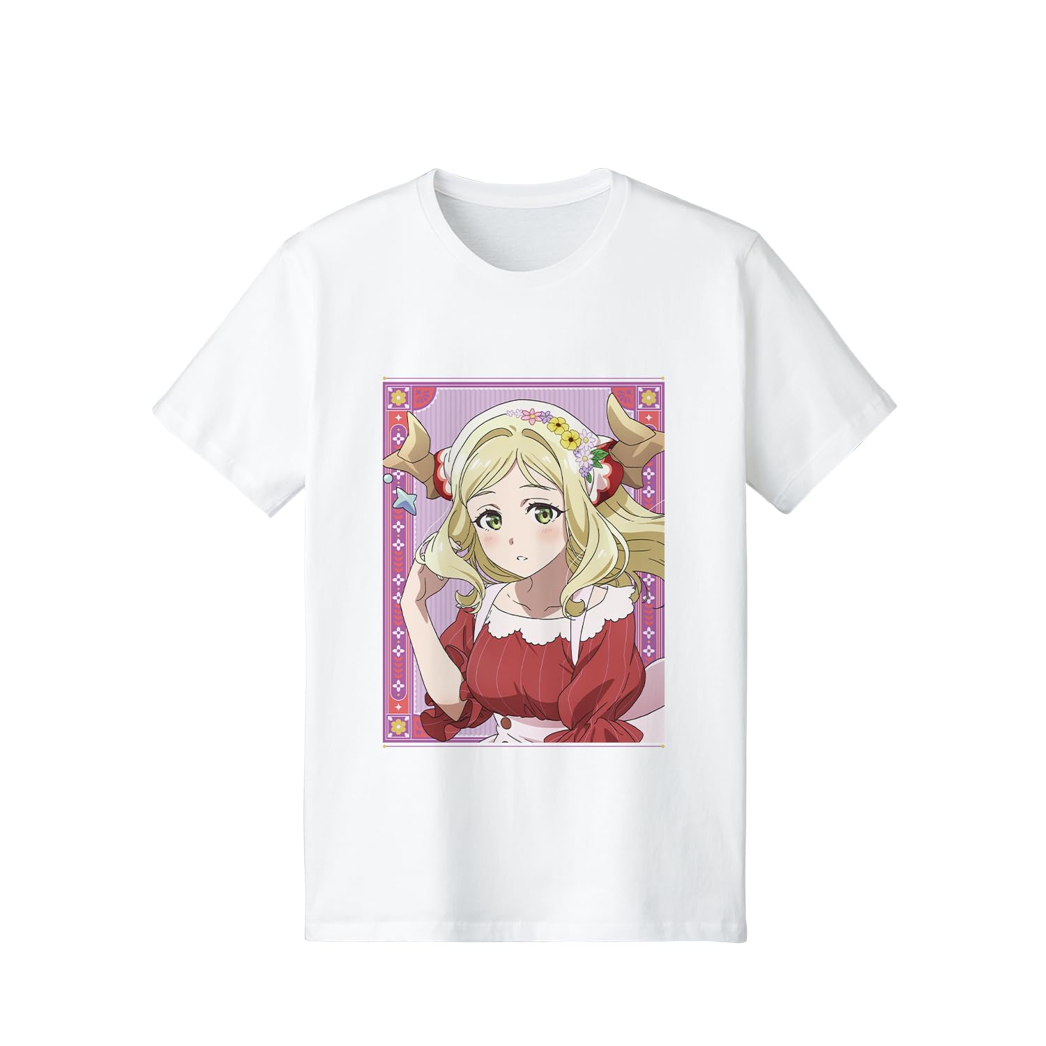 Phantom of the Mirror Yohane SUNSHINE in the MIRROR Original Illustration Mari Flower Festival Village Girl Ver. T-Shirt Women s Size Small
