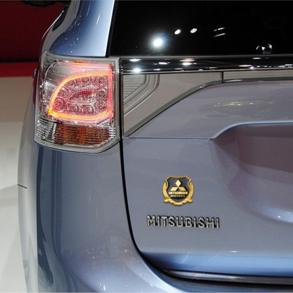 3D kovové emblémy na auto Boční kufr Dveře Okno Samolepky Dekorace Nálepky Pro Mitsubishi Asx Lancer Pajero Outlander Delica Eclipse