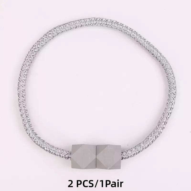 

2 шт. Магнитные зажимы для штор Держатели для штор Подхваты Застежки Зажим для подвешивания Подхват Декор для штор Аксессуары серый