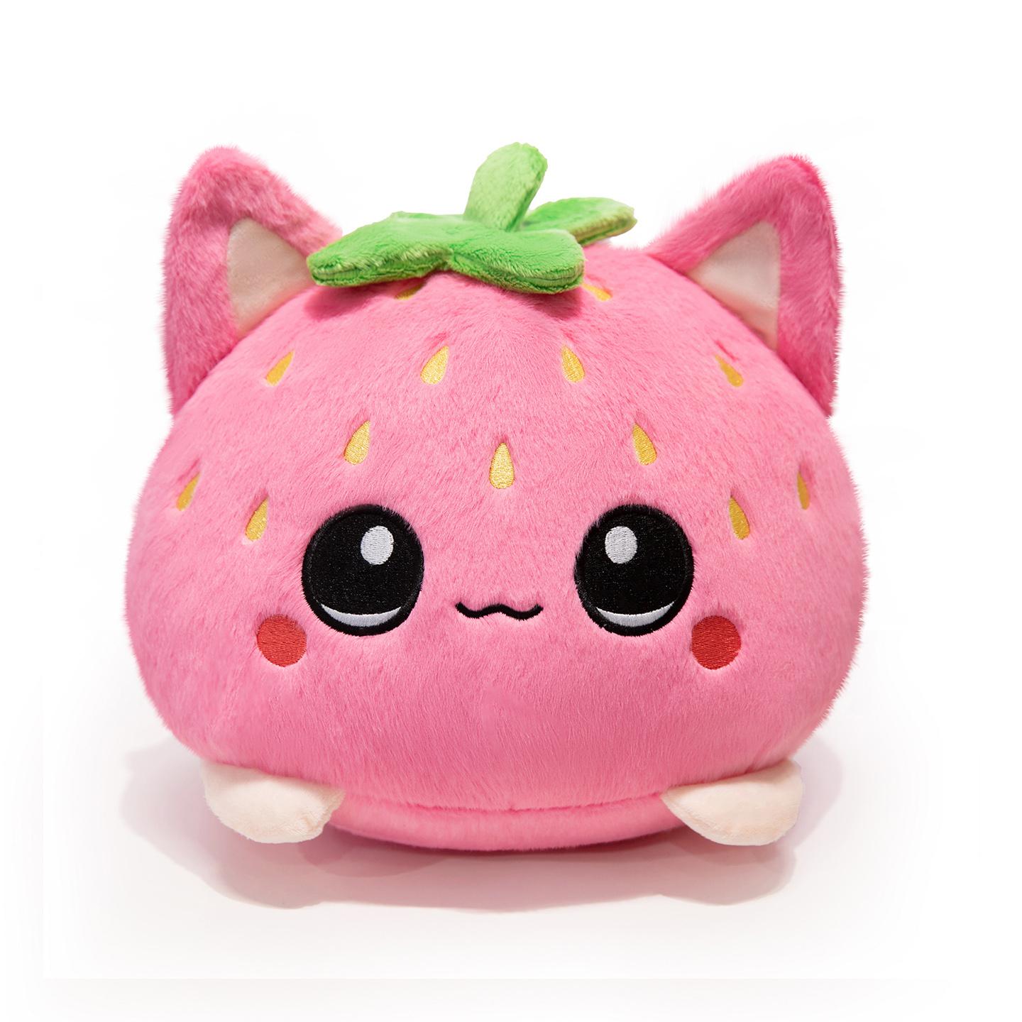 Mignon Peluche Jouet en Peluche Chat Fraise Oreiller Poupée Cadeau d'Anniversaire pour Enfants Décoration de Maison Animal Cadeau de Noël see choose option