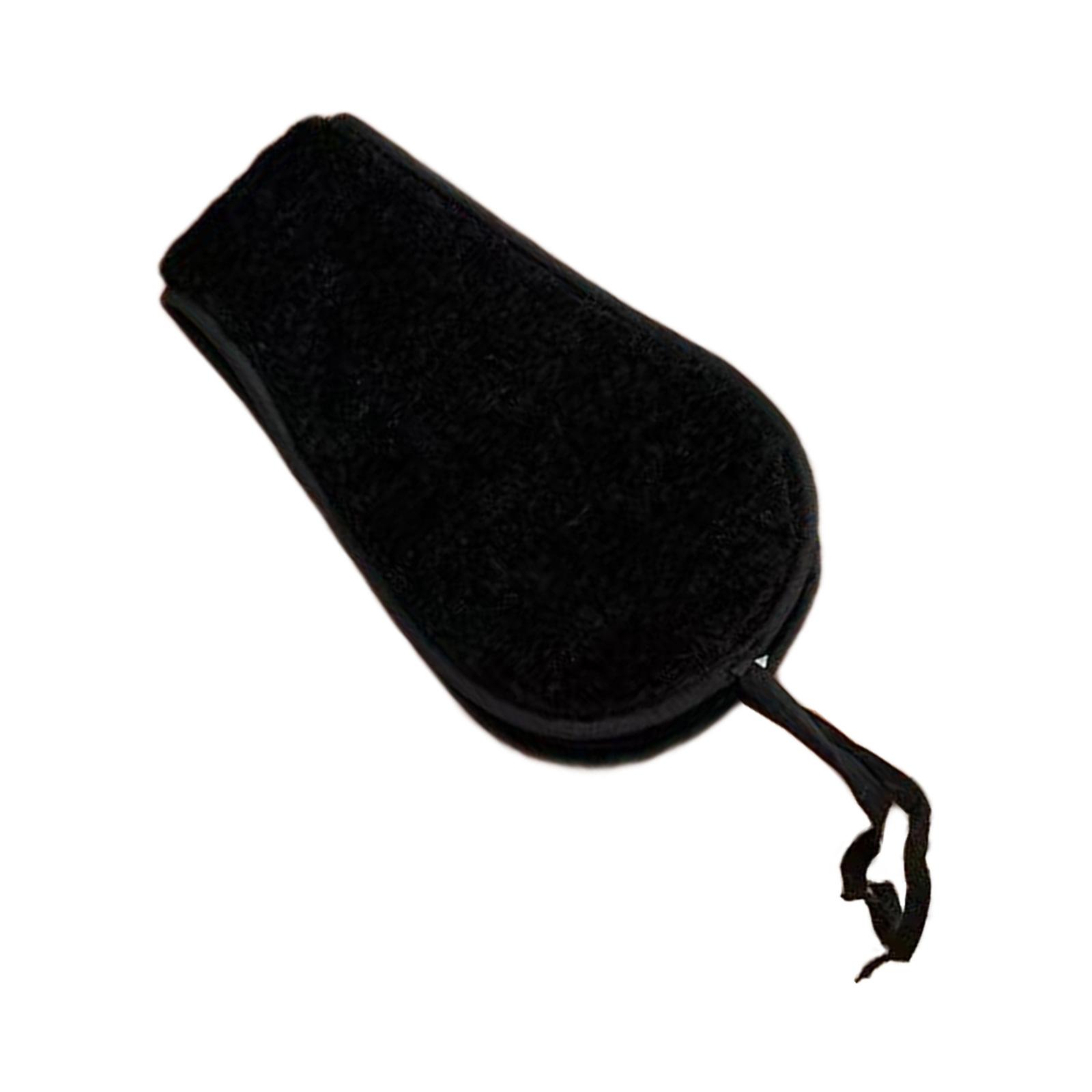 

Прекрасные наушники с коротким ворсом на завязках для женщин и детей, теплая повязка на голову для зимы, подарки на Рождество и Новый год чёрный