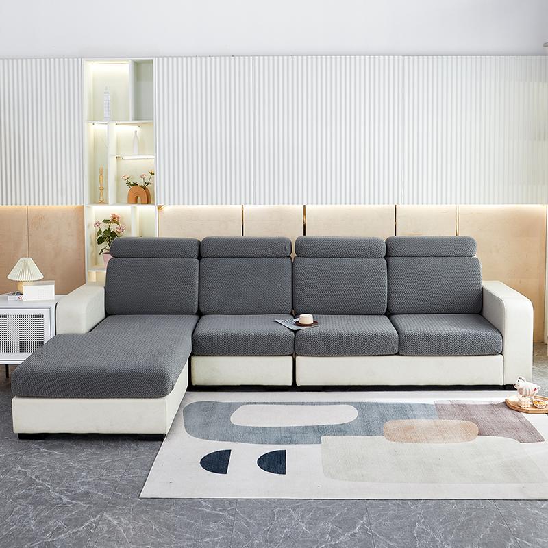 Furniture Protector Couch Covers For Sofas Thick Jacquard Sofa Seat Cushion Cover Anti-Dust Removable Seat Slipcover Kids Pets