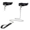 Adjustable Leather Neck Collar With Small Bell Decor Soft Skin Friendly Light Portable Interactive Accessory Easy To Clean