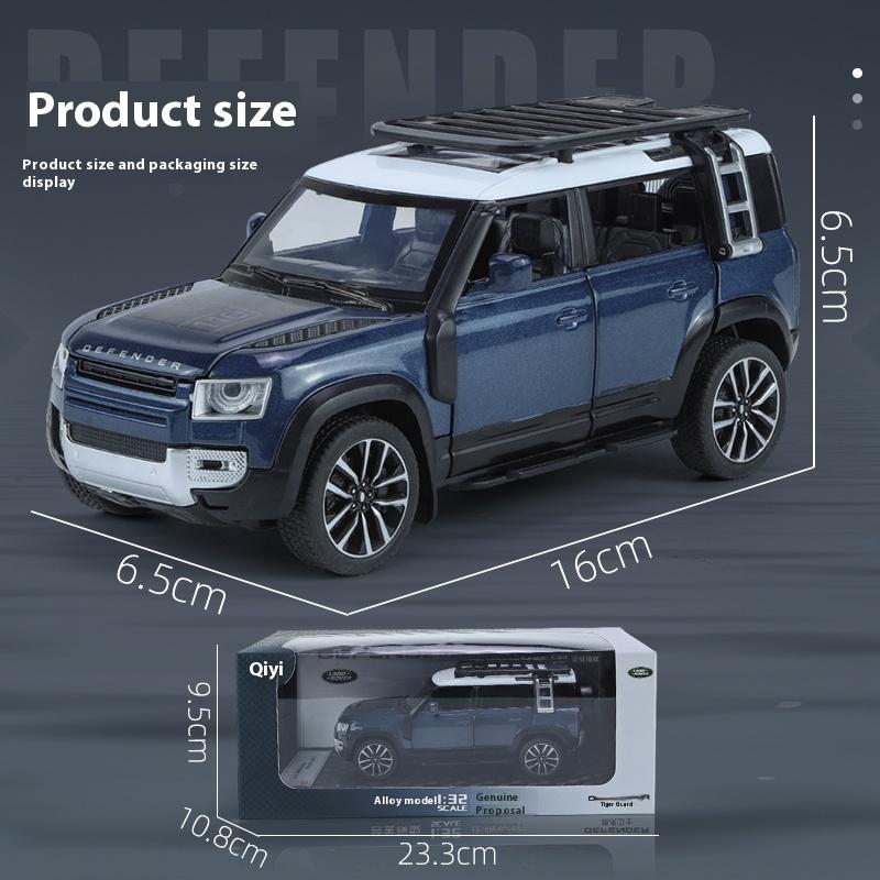 1/32 Scale Cool Land Rover The Defender Off-Road Vehicle Model Toys, Simulated Alloy Toys Cars, Cool Desktop Ornaments, Adult Christmas/Birthday Gifts