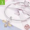 925 Sterling Silver Pendant Perpetual Bee White Gold Plated Fashion Necklace Pendant Scc1125