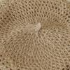 Solid Color Hollow Beret Hollow Knitted Pumpkin Hat Casual Painter Hat  Women