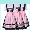 Betoverend Oktoberfest Dames Bier Meisje Wench Duits Beiers Heidi Kostuum Set