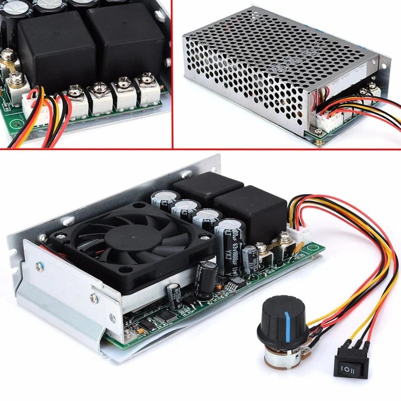 WO-DC 10-50V Speed Controller 100A 3000W Programmable Reversible PWM Control Motor Speed Controller