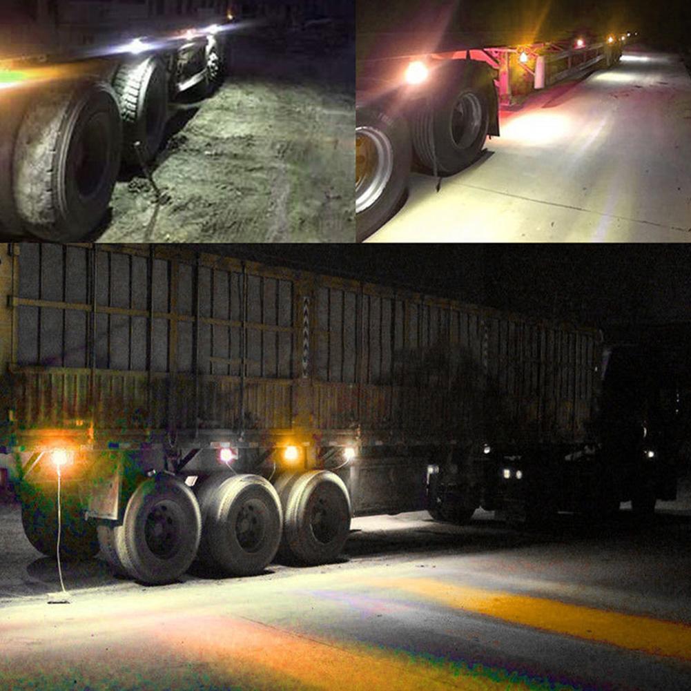 Truck Side Marker Light LED Trailer Lights with Bracket Car Light Warning Clearance Reflector Lamp Lights Van 24V 12V Exter J6O9