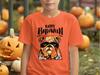 English Bulldog Wearing Mask Happy Halloween Funny Kid's T-Shirt, Dog Halloween T-Shirt, Bulldog Lovers Gift, Cute Bulldog Costume T-Shirt
