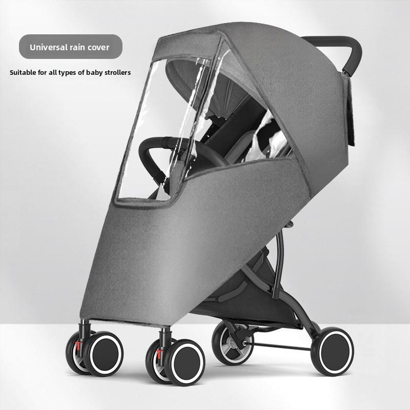 

Universal Baby Stroller Rain Cover Children s Stroller Windshield Baby Stroller Umbrella Stroller Rain Cover Stroller Protective Cover Raincoat Denim Blue.Linen Rain Cov