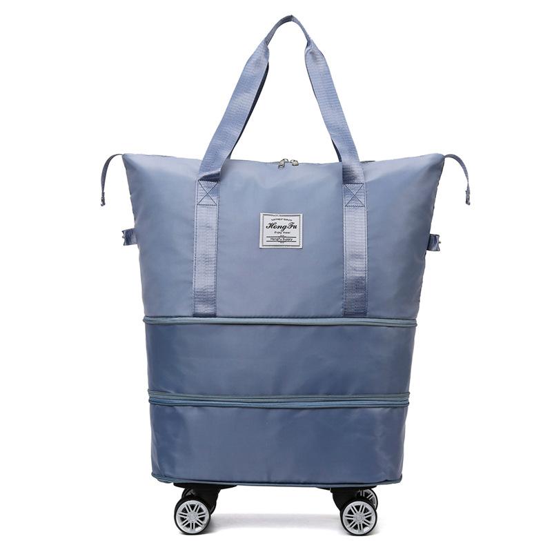 TS JYL laptop bag,Foldable Wheel Travel Bag Multi-Function Storage Expanded Luggage Bag