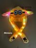 Adorable Bunny Hat: Cute Plush Hat with Moving Ears and a Glowing Airbag To Keep You Warm and Stylish.