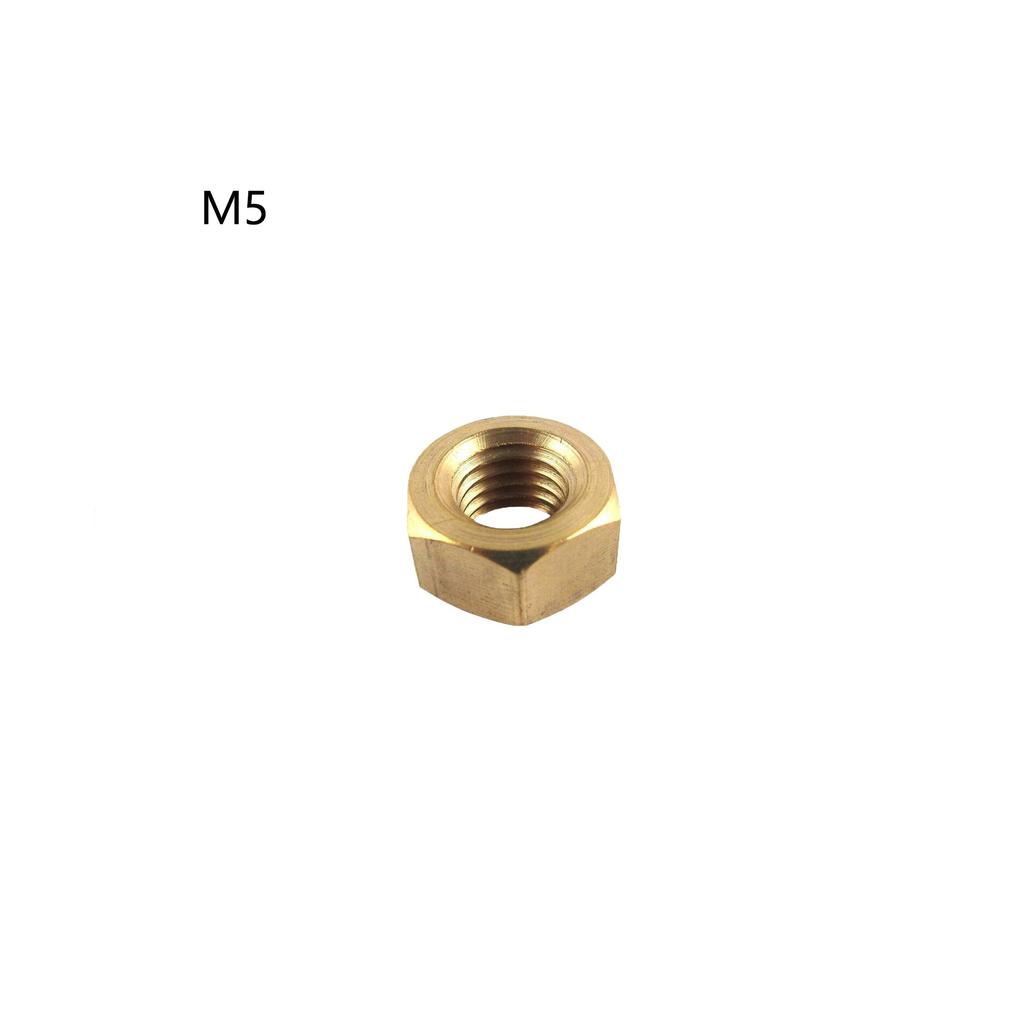 1Pc M4/M5/M6 Brass Hexagonal Nuts, Household Furniture Assembly and Daily Equipment Fixing Fastener Accessories