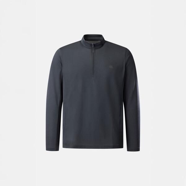 Kolon SportS Men S baSic Long Sleeve Zip Tee Jwtbm25261cha charcoal/95