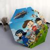 1pc Pokémon Eevee & Friends Outdoor Umbrella - Automatic Opening/Closing, Portable 3-Fold Design with 8-Bone Iron Frame - Perfect Gift for Fans, Trave