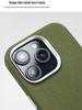 iPhone 17 Pro Max Case: Solid Color Fabric Texture, Ballistic Nylon, Magnetic Absorption, Drop Protection Cover.