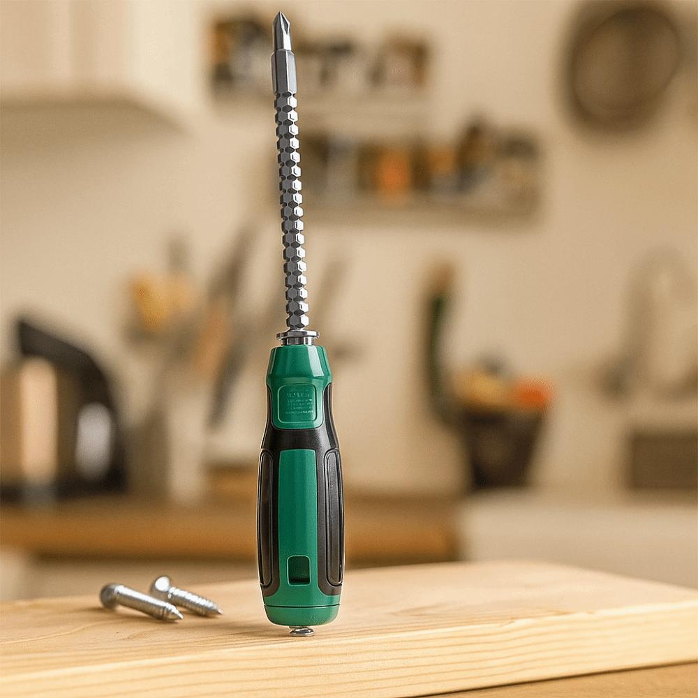 Short Handle Double Head Screwdriver Chrome Steel Slotted Cross Screwdriver DIY Projects