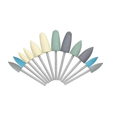 12pcs Silicone Polishers Drills Dental Low Speed Grinding Heads Dentistry Equipment Teeth Polishing & Smoothing Dental