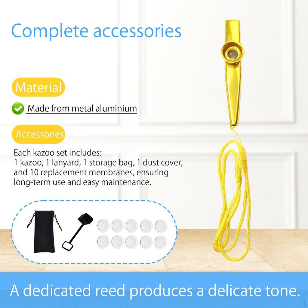 Flöte Musikinstrument Gitarrenpartner, Leichtes Mundstück mit Membranen für Aufführung